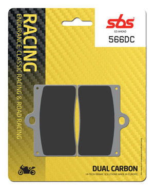 SBS Dual Carbon "Racing" Brake Pads 566 DC - Front 
Fitment
Ducati 600 Monster (1994-1999)
Ducati 748 SP/Biposto (1995-1998)
Ducati 888 (1992-1995)
KTM 600-640 Duke
Equivalent to Galfer 068
Equivalent to Vesrah VD-945
Equivalent to EBC FA95