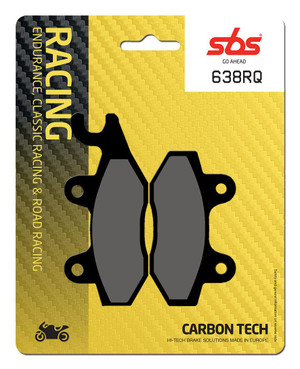 SBS Carbon Tech "Racing" Brake Pads 638 RQ - Rear
Fitment
Kawasaki Ninja 250 (2008-2012) (front / rear)
Kawasaki Ninja 300/ABS (2013+) (front / rear)
Kawasaki Ninja 400 (2018+) (rear)
Same as WRP 7238 F0R
Equivalent to Galfer 117
Equivalent to Vesrah VD-250 & VD-250/3
Equivalent to EBC FA165 & FA215