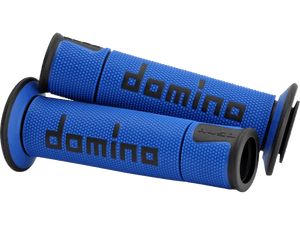 Domino A450 Sportbike Grips (Blue/Black)