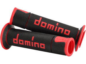 Domino A450 Sportbike Grips (Black/Red)
