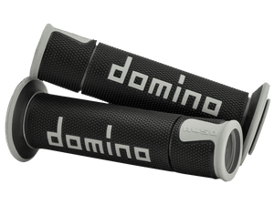 Domino A450 Sportbike Grips (Black/Gray)