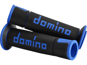 Domino A450 Sportbike Grips (Black/Blue)