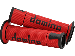 Domino A450 Sportbike Grips (Red/Black)