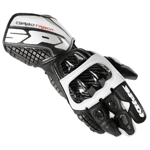 Spidi Carbo Track Gloves Black/White ( RE-A134-011)