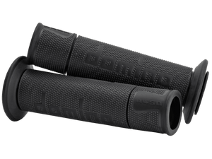 Domino "A450" Sportbike Grips (Dark Gray/Black) (Open) (RE-A45041C4070B7-0)