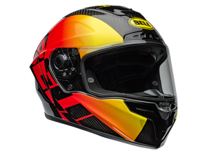 Bell Carbon "Race Star" Flex DLX Helmet Offset Black/Red