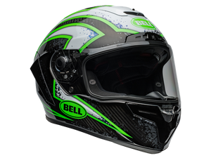 Bell Carbon "Race Star" Flex DLX Helmet Xenon Black/Kryptonite