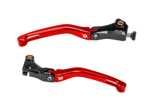 Bonamici BMW S1000RR Folding Levers (15-19) (Black/Red) - MOTO-D Racing