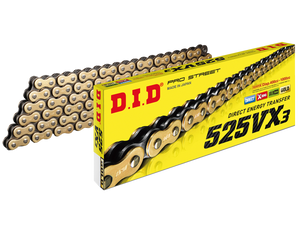 DID Street X-Ring VX3 Sportbike Motorcycle Chain (525VX3): MOTO-D Racing