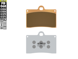 Galfer Motorcycle Brake Pads Street FD068G1375 - Front (2/pc) (FD068G1375)