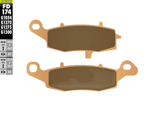 Galfer Motorcycle Brake Pads Street FD174G1375 - Front (2/pc) (FD174G1375)