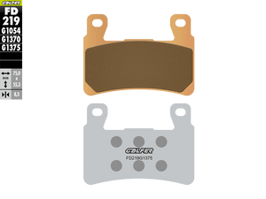 Galfer Motorcycle Brake Pads Street FD219G1375 - Front (2/pc) (FD219G1375)