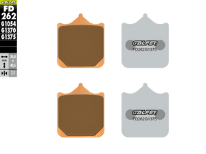 Galfer Motorcycle Brake Pads Street FD262G1375 - Front (2/pc) (FD262G1375)
