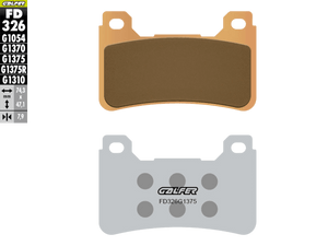 Galfer Motorcycle Brake Pads Street FD326G1375 - Front (2/pc) (FD326G1375)
