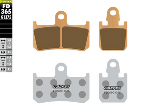 Galfer Motorcycle Brake Pads Street FD365G1375 - Front (2/pc) (FD365G1375)