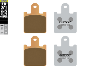 Galfer Motorcycle Brake Pads Street FD371G1375 - Front (2/pc) (FD371G1375)
