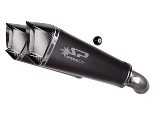 Spark Ducati Hypermotard 698 "Double Konix Evo Dark" Slip-On Exhaust