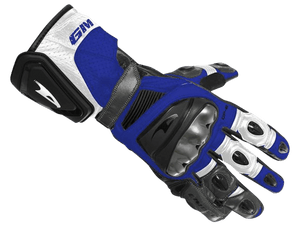 Gimoto GP6 Race Gloves Black/Blue: MOTO-D Racing