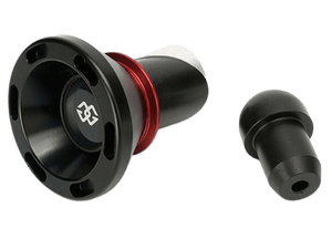 Gilles BMW S1000RR Rear Axle Sliders (2015+) (Black/Red)