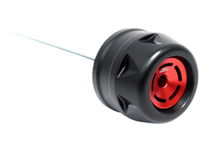 Gilles BMW S1000RR Front Axle Sliders (2015+) (Black/Red)
