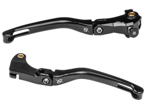 Bonamici Yamaha R1 Folding Levers (2015+) (Black): MOTO-D Racing