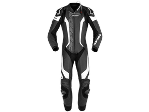Spidi Laser Pro Perforated Motorcycle Leather Racing Suit Black/White