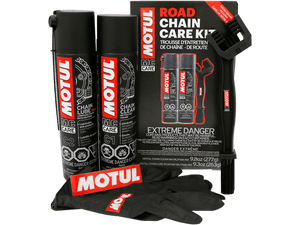 Motul Road Chain Care Kit (w/ Brush & Gloves)