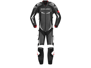 SPIDI Track Wind Pro Motorcycle Racing Leather Suit Black/White