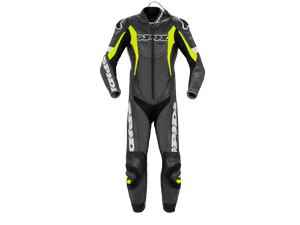 Spidi Sport Warrior Perforated Pro Motorcycle Leather Racing Suit Black/Neon