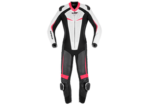SPIDI Perforated Pro Lady Motorcycle Racing Leather Suit Black/Fuchsia