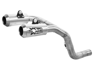 Spark Exhaust Ducati Monster 1200 S/R High "Double-GP Titanium" Semi-Full Exhaust System: MOTO-D Racing