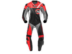 PIDI DP-Progressive Pro Motorcycle Racing Leather Suit Black/Red