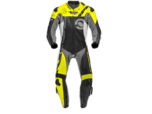 SPIDI DP-Progressive Pro Motorcycle Racing Leather Suit Black/Yellow