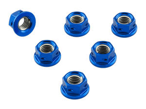 Pro-Bolt Aluminum Race Drilled Sprocket Nuts M10x1.25 (Blue)
Fits Most Sportbikes from Honda, Kawasaki, Suzuki, Triumph and Yamaha
IMPORTANT NOTE: BMW S1000RR and Ducati Models require a different size
*Please Check your Bike to Ensure Proper Sizing / Fitment