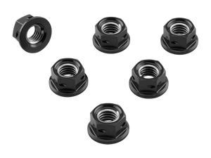 Pro-Bolt Aluminum Race Drilled Sprocket Nuts M10x1.25 (Black)
Fits Most Sportbikes from Honda, Kawasaki, Suzuki, Triumph and Yamaha
IMPORTANT NOTE: BMW S1000RR and Ducati Models require a different size
*Please Check your Bike to Ensure Proper Sizing / Fitment