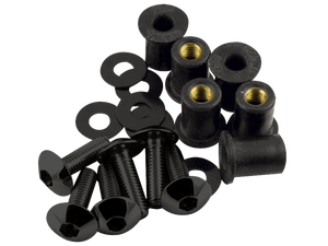 Pro-Bolt Aluminum Screen Bolt (9/ea) (Black) (Ducati/MV)
IMPORTANT NOTE: Fits Most Ducati and MV Models with a 4mm Windscreen Bolt
*Please Check your Bike to Ensure Proper Sizing / Fitment