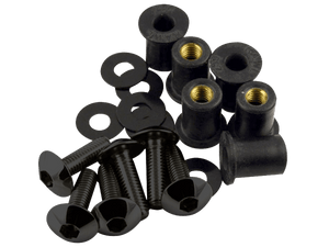 Pro-Bolt Aluminum Screen Bolts (8/ea) (Black)
Fits Most Sportbikes
IMPORTANT NOTE: Ducati and MV Models require a different size
*Please Check your Bike to Ensure Proper Sizing / Fitment