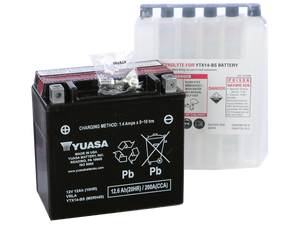 Yuasa YTX14-BS Motorcycle Battery for Sportbikes: MOTO-D Racing