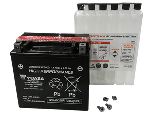 Yuasa YTX14H-BS Motorcycle Battery for Sportbikes: MOTO-D Racing