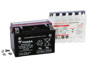 Yuasa YTX9-BS Motorcycle Battery for Sportbikes: MOTO-D Racing